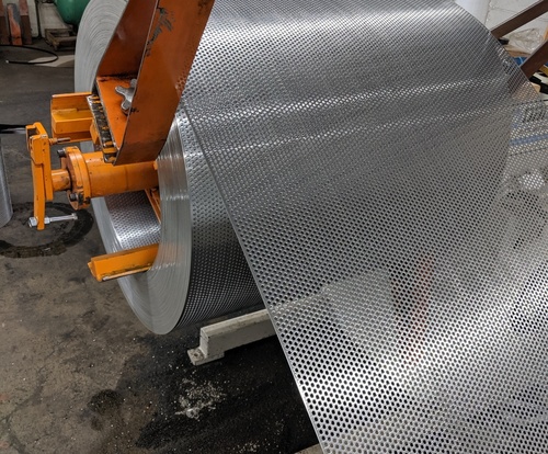 Perforated Metals With Round Holes Up To 36 Inches Wide Staggered