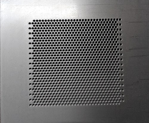 Perforated Metal With Round Holes Tooling To 27 Inches Staggered Pattern 60 Degrees Perforated Metal Panels